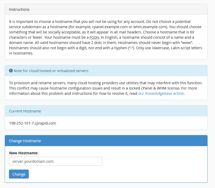 Enter Hostname