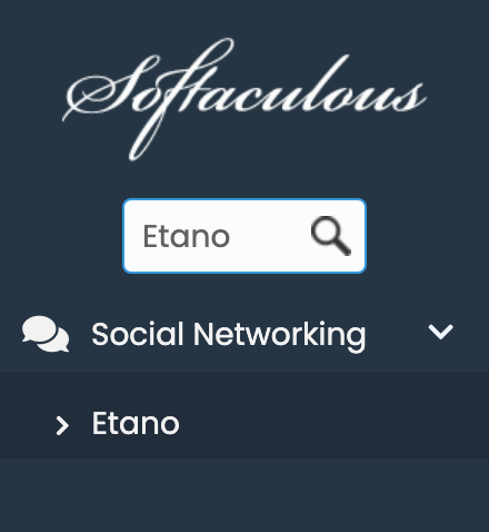Etano in Softaculous