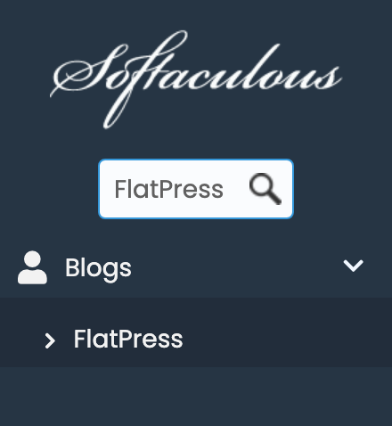 FlatPress in Softaculous