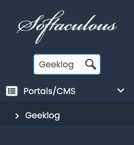 Geeklog in Softaculous