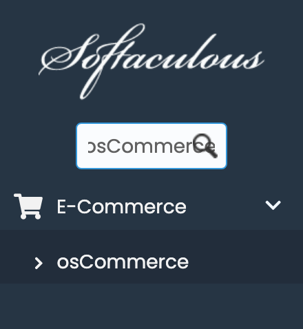 osCommerce in Softaculous
