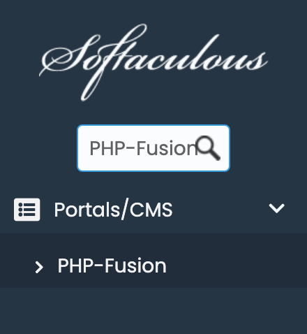 PHP-Fusion in Softaculous