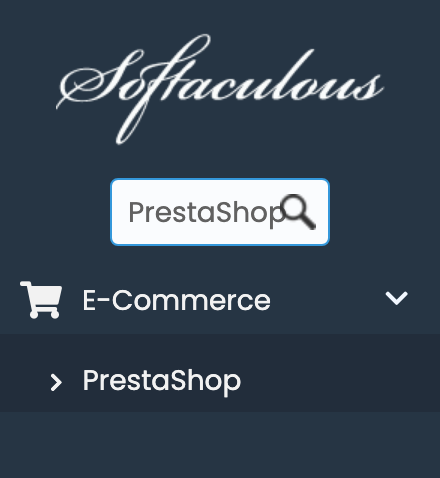 PrestaShop in Softaculous