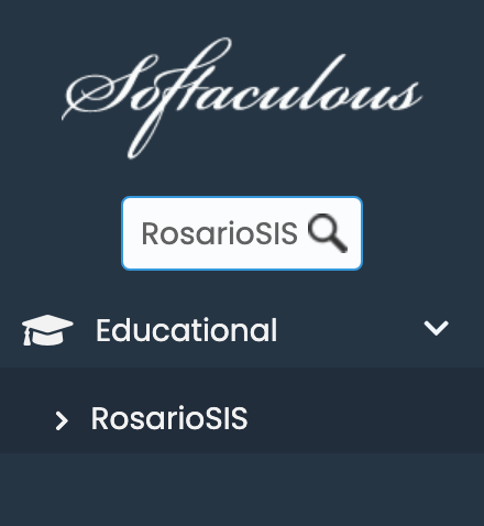 RosarioSIS in Softaculous