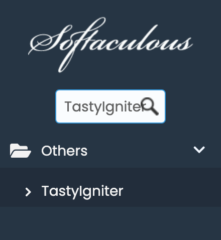 TastyIgniter in Softaculous