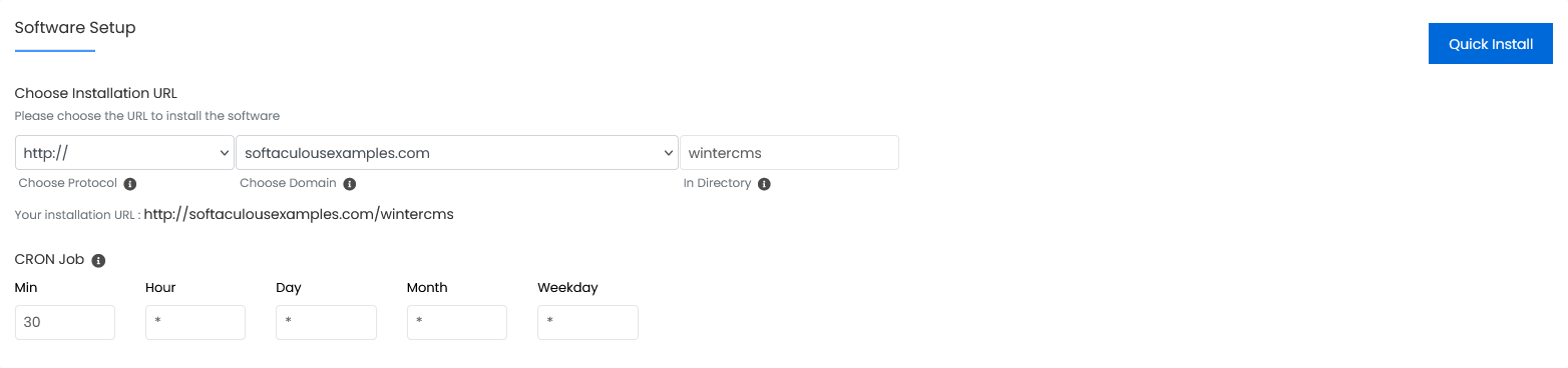 Winter CMS Install Options